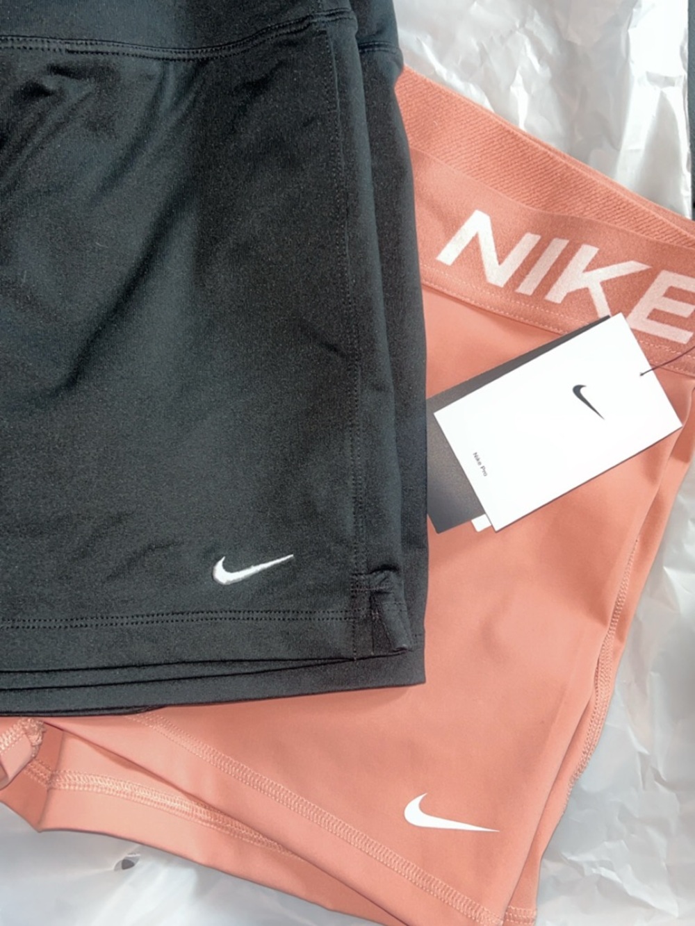 Nike Performance Shorts - Black & Clay Pink